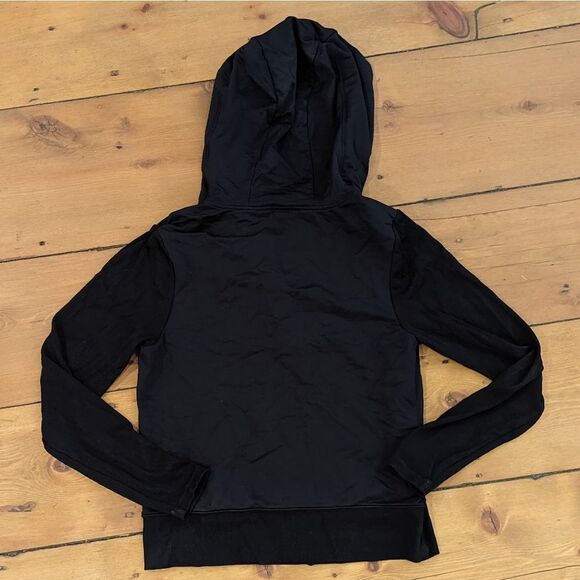 Athleta Malabar Black Hoodie Zip Up sweatshirt - Picture 2 of 4